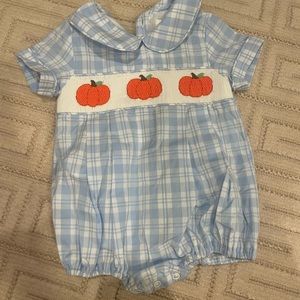 Cecil and Lou boys pumpkin bubble size 3M